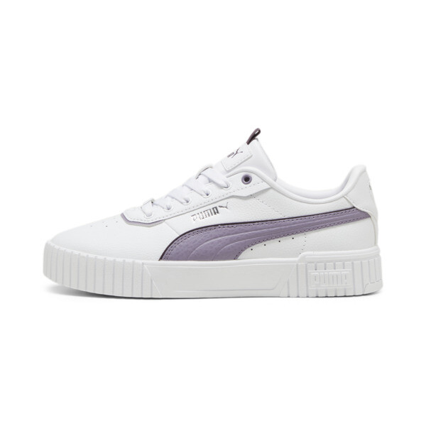 Zapatillas Carina 2.0 Lux para mujer, PUMA White-Pale Plum, large-ARG