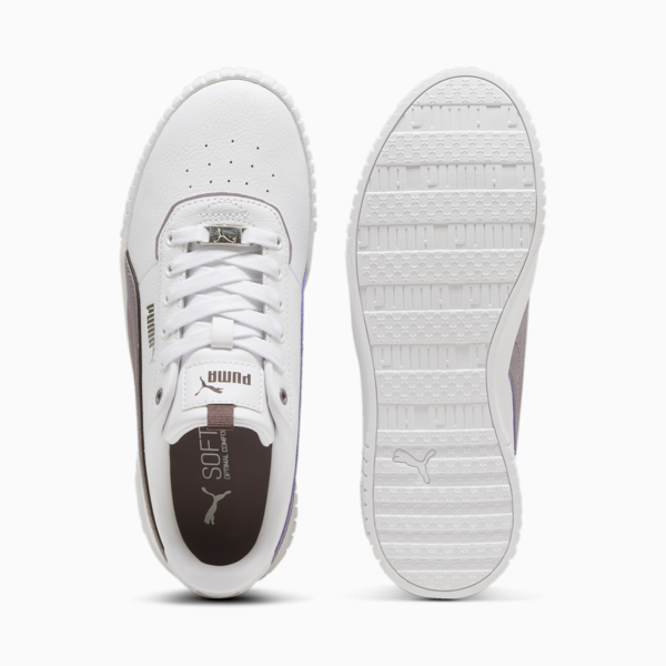 Zapatillas Carina 2.0 Lux para mujer, PUMA White-Pale Plum, large-ARG