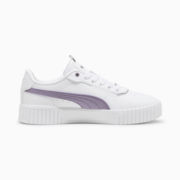 Zapatillas Carina 2.0 Lux para mujer, PUMA White-Pale Plum, large-ARG