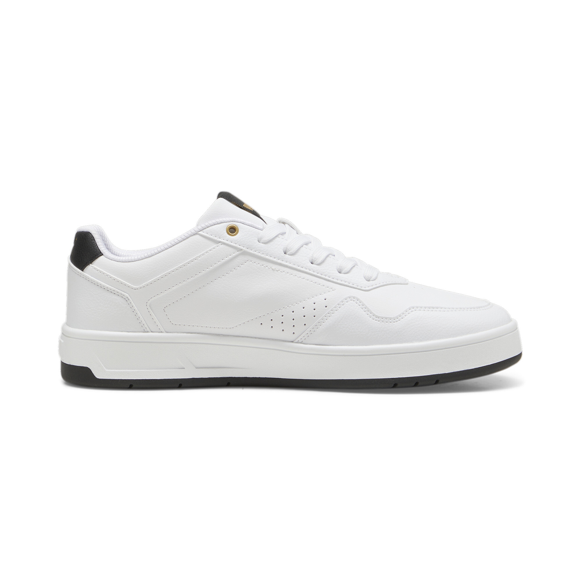 PUMA Court Classic sneakers, Zwart/Wit/Goud, Maat 40 thumbnail 3
