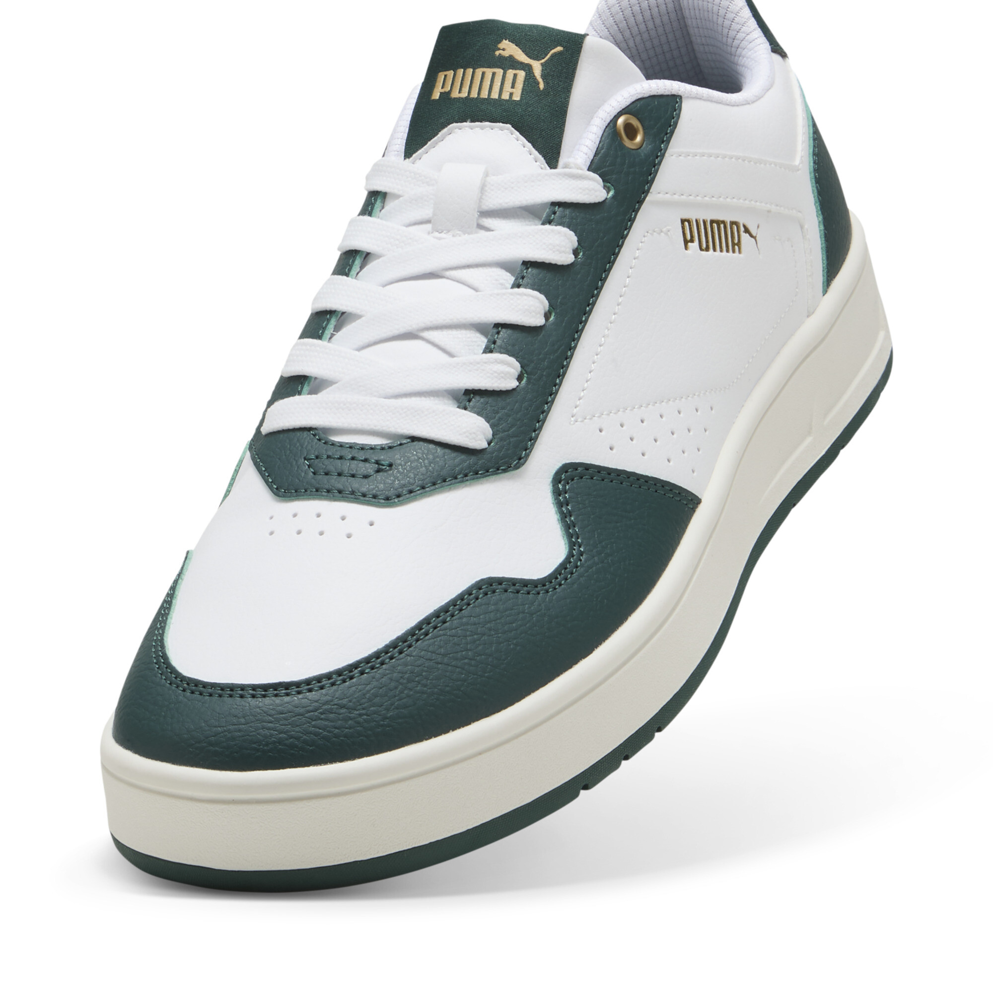 Court Classic sneakers, Wit/Goud, Maat 37,5 | PUMA