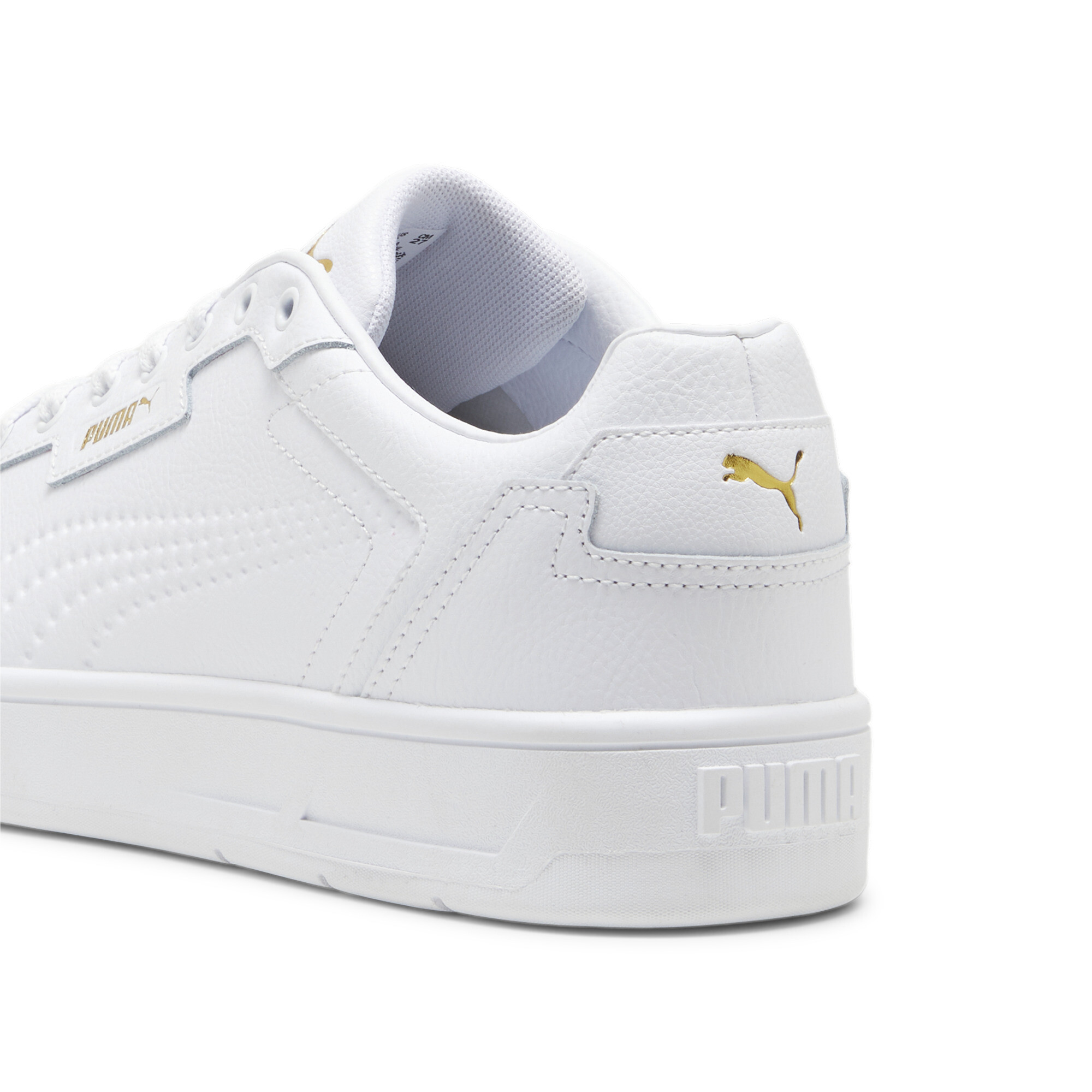 Puma Court Classic Lux Sneakers, White, Size 38, Shoes