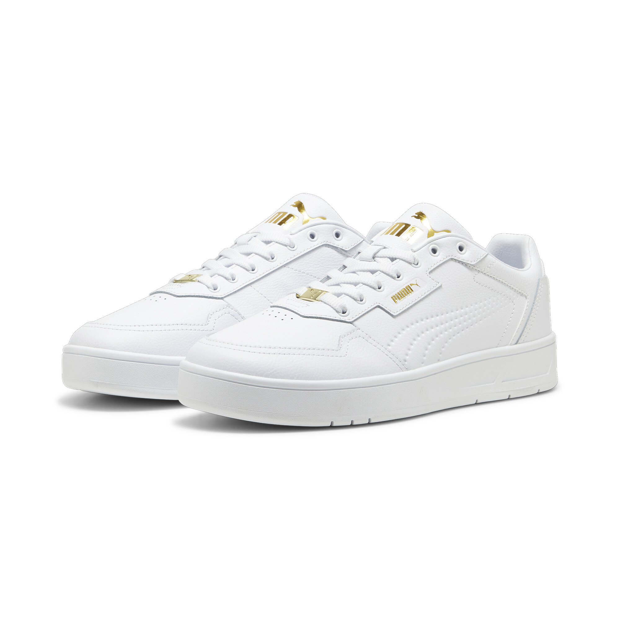 Puma Court Classic Lux Sneakers, White, Size 37.5, Shoes