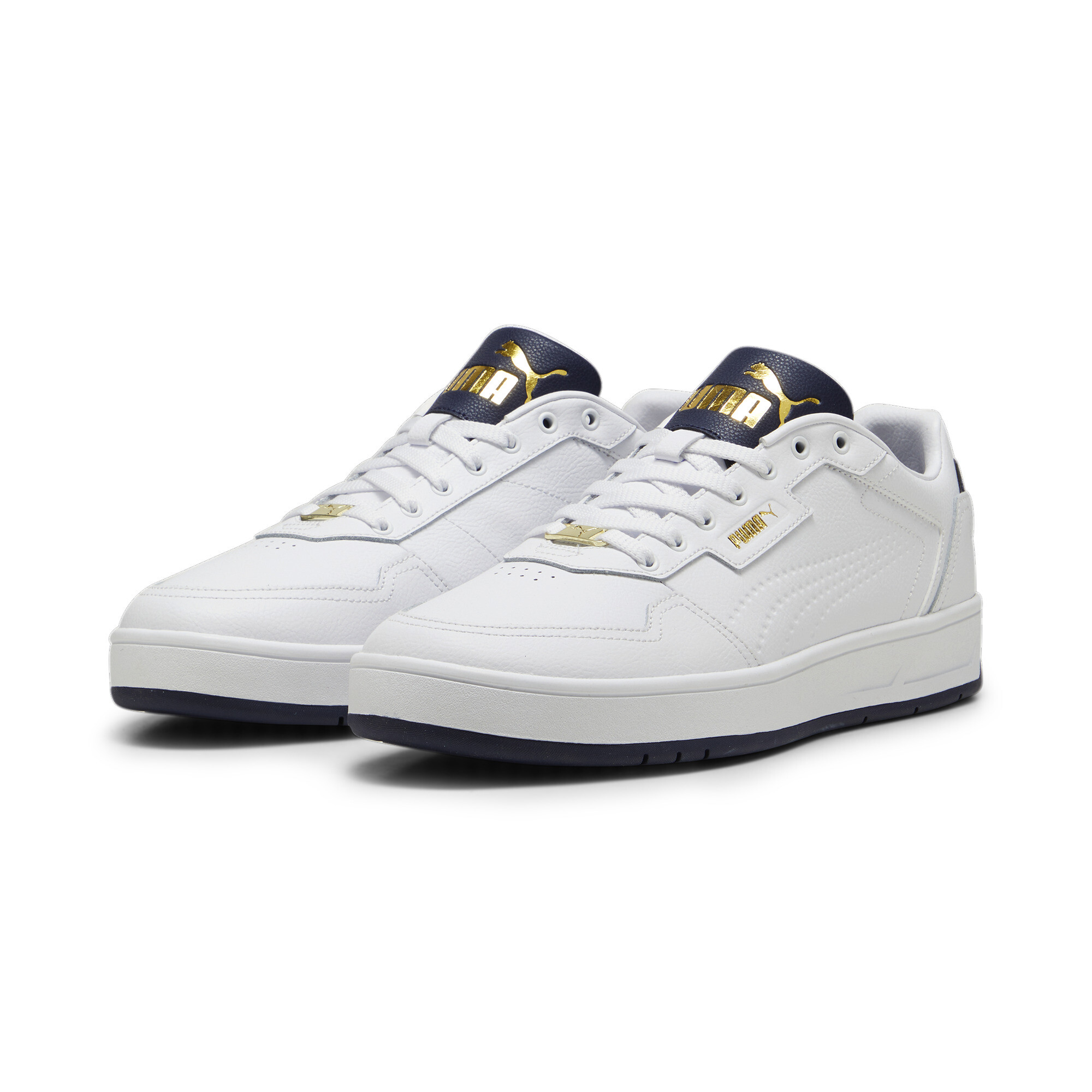 Puma Court Classic Lux Sneakers, White, Size 42.5, Shoes