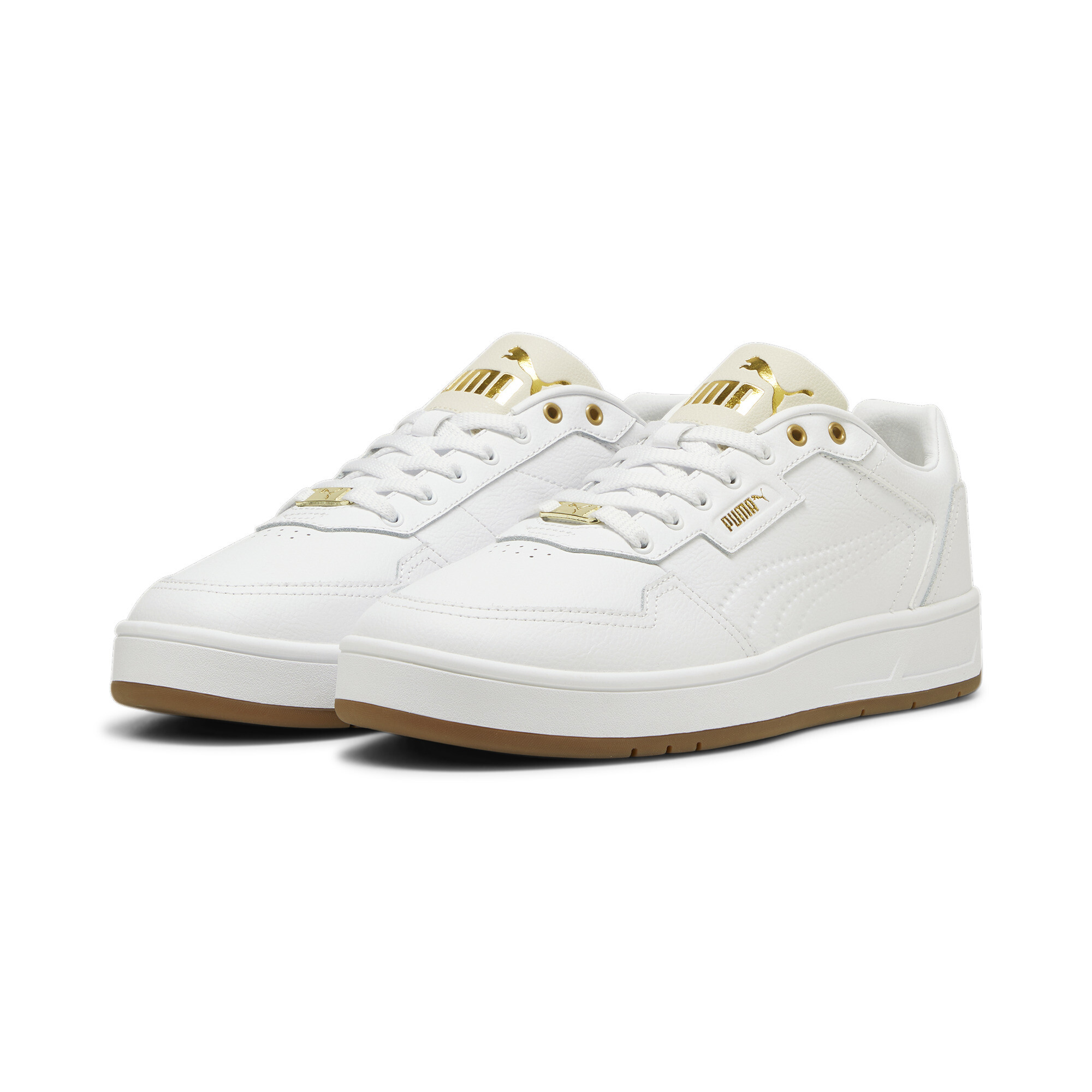 Puma Court Classic Lux Sneakers, White, Size 47, Shoes