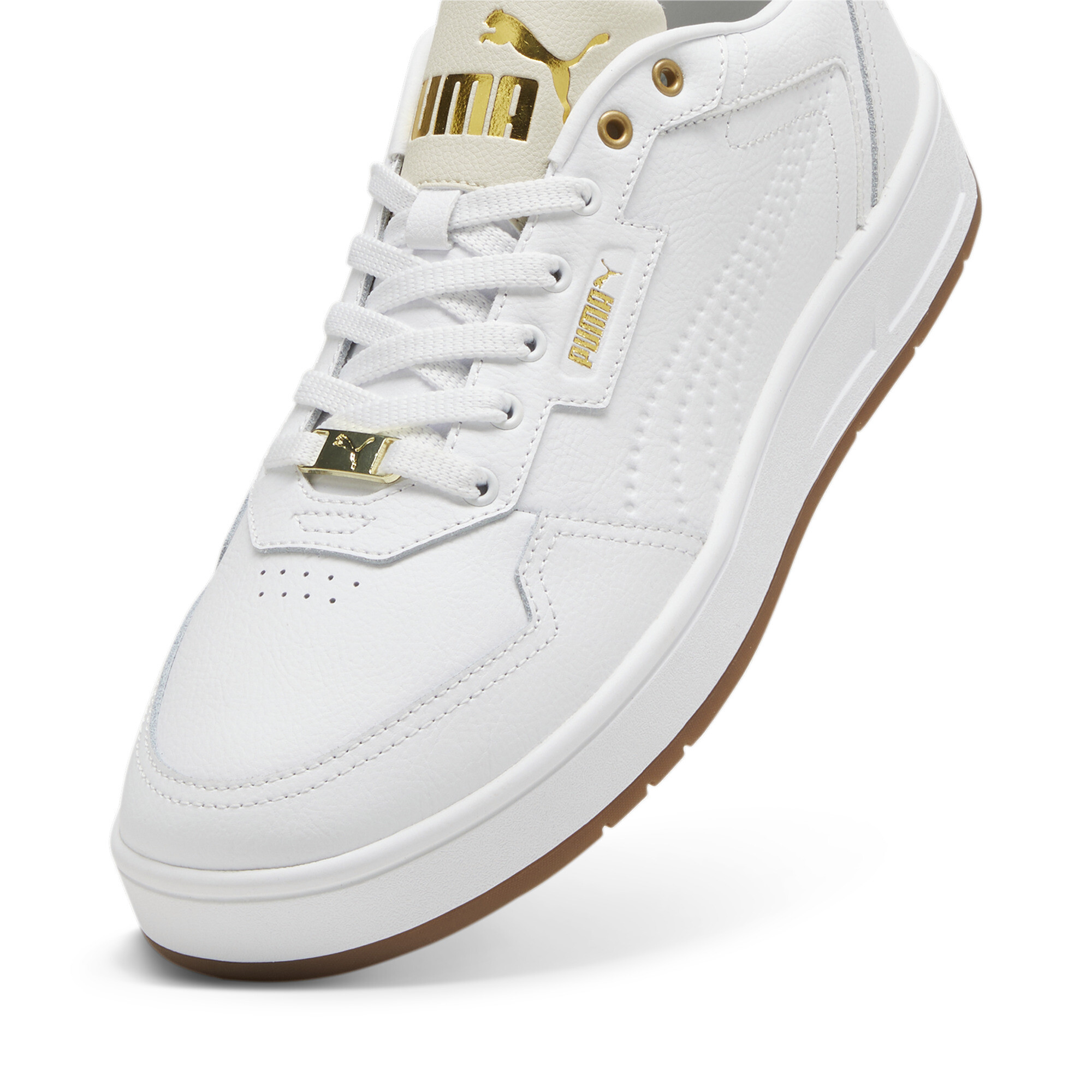 Puma Court Classic Lux Sneakers, White, Size 47, Shoes