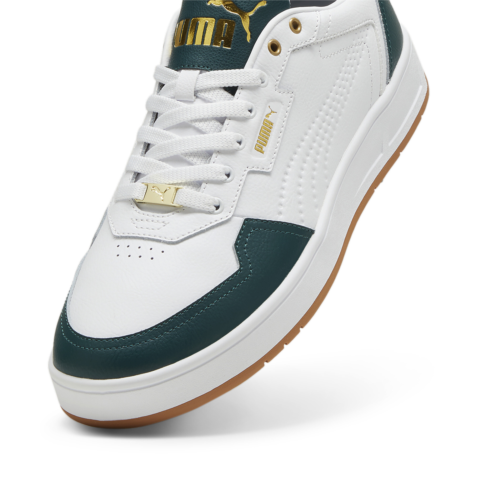 Puma Court Classic Lux Sneakers, White, Size 38.5, Shoes