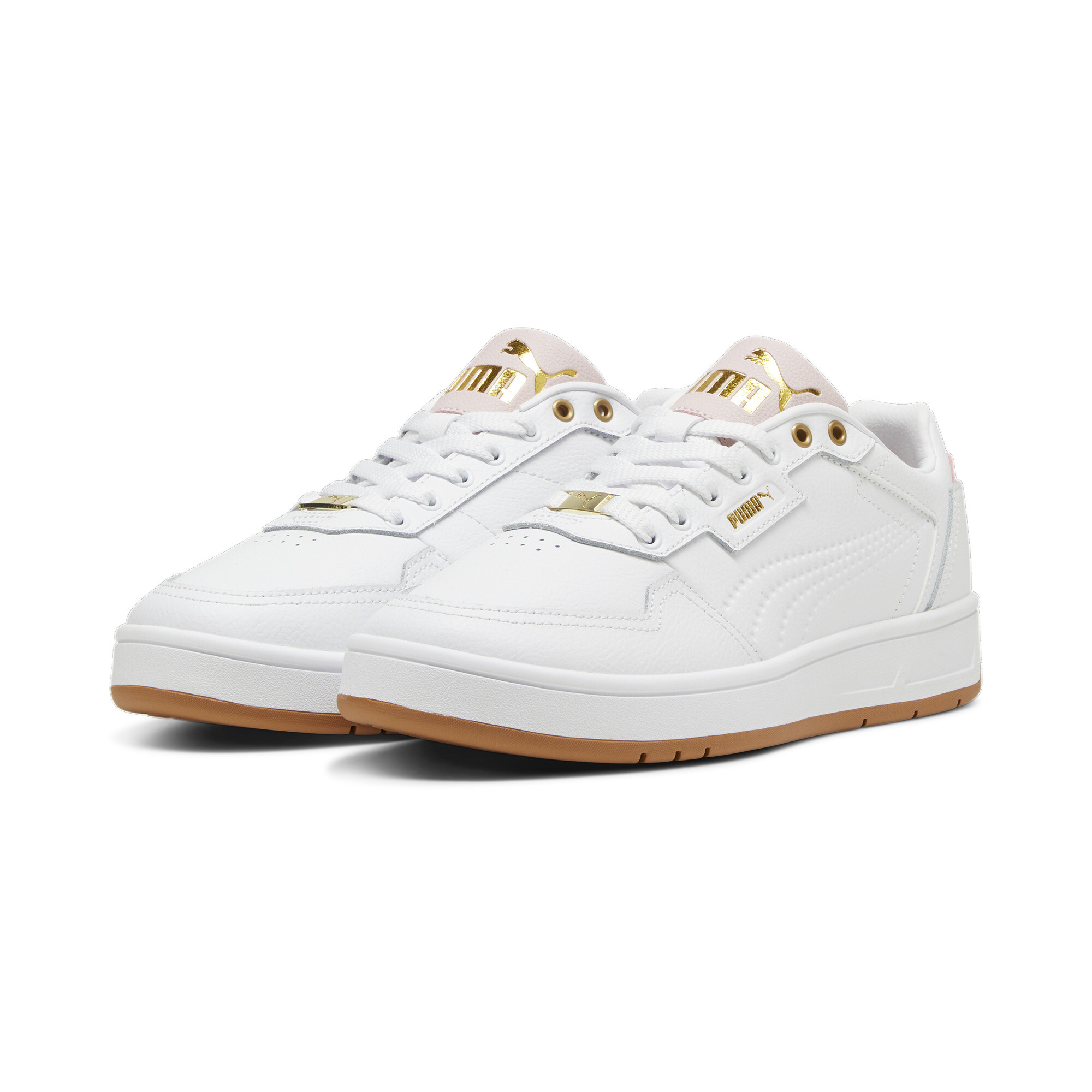 Puma Court Classic Lux Sneakers, White, Size 42, Shoes