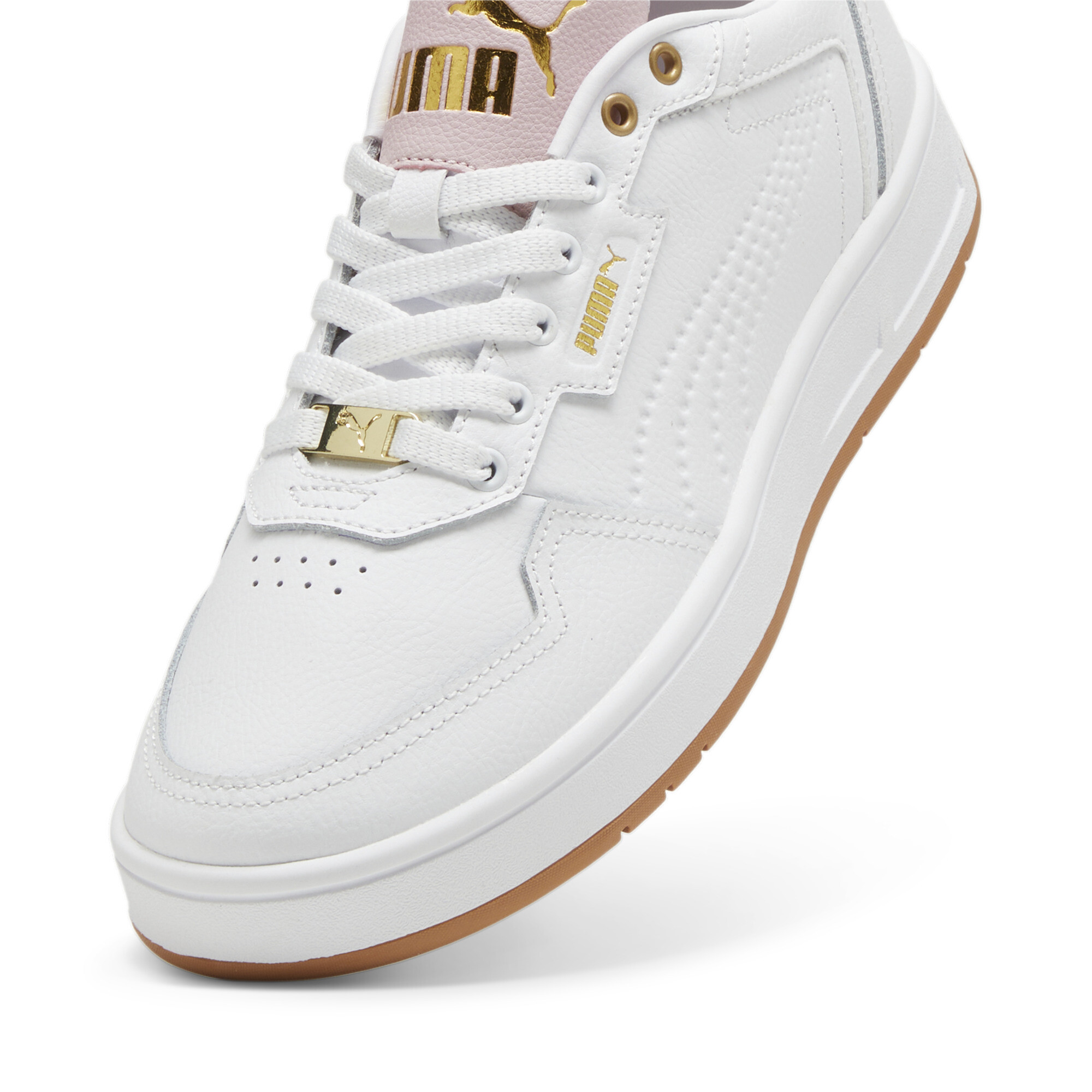 Puma Court Classic Lux Sneakers, White, Size 42, Shoes