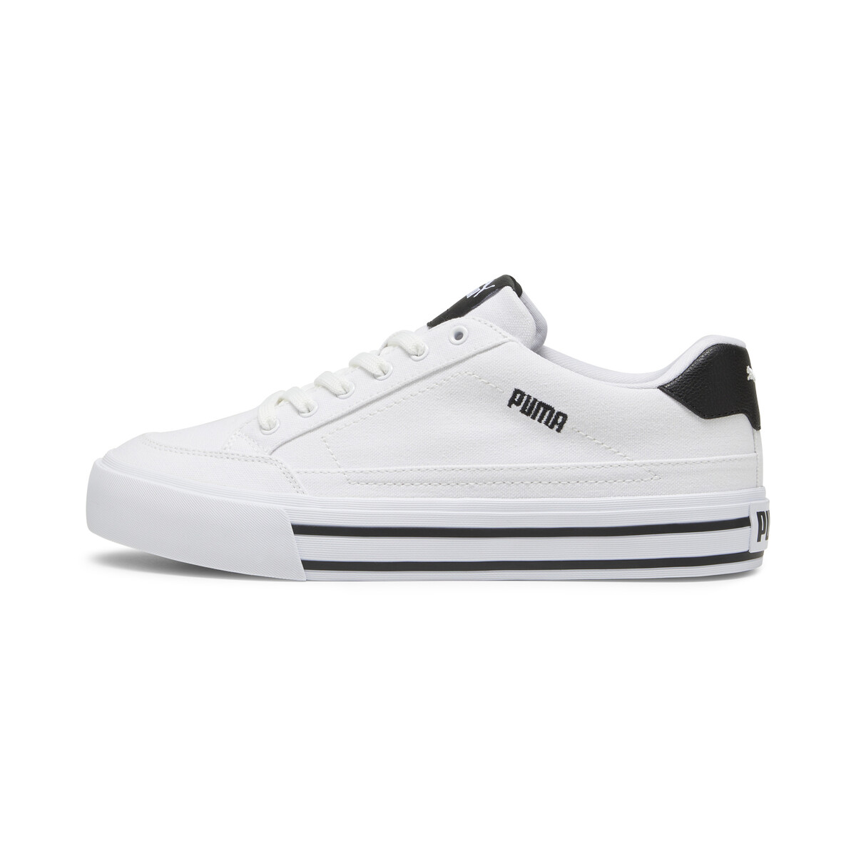 Court Classic Vulc Unisex Sneakers in White/Black by PUMA, UK 10