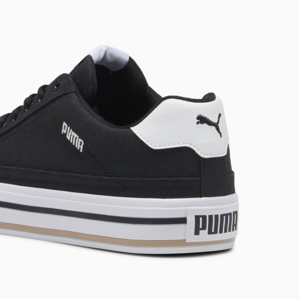 Court Classic Vulc Unisex Sneakers, PUMA Black-PUMA White, large-MEX