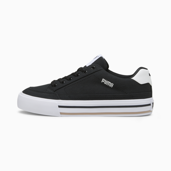 Court Classic Vulc Unisex Sneakers, PUMA Black-PUMA White, large-MEX