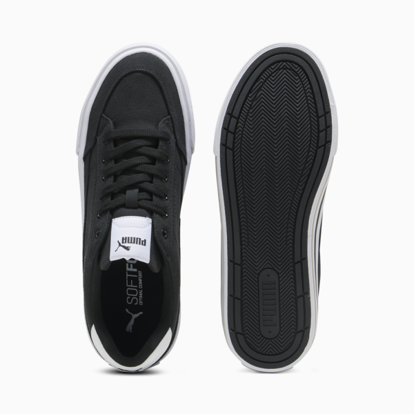 Court Classic Vulc Unisex Sneakers, PUMA Black-PUMA White, large-MEX