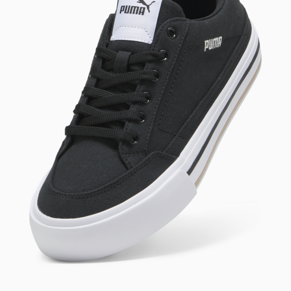 Court Classic Vulc Unisex Sneakers, PUMA Black-PUMA White, large-MEX