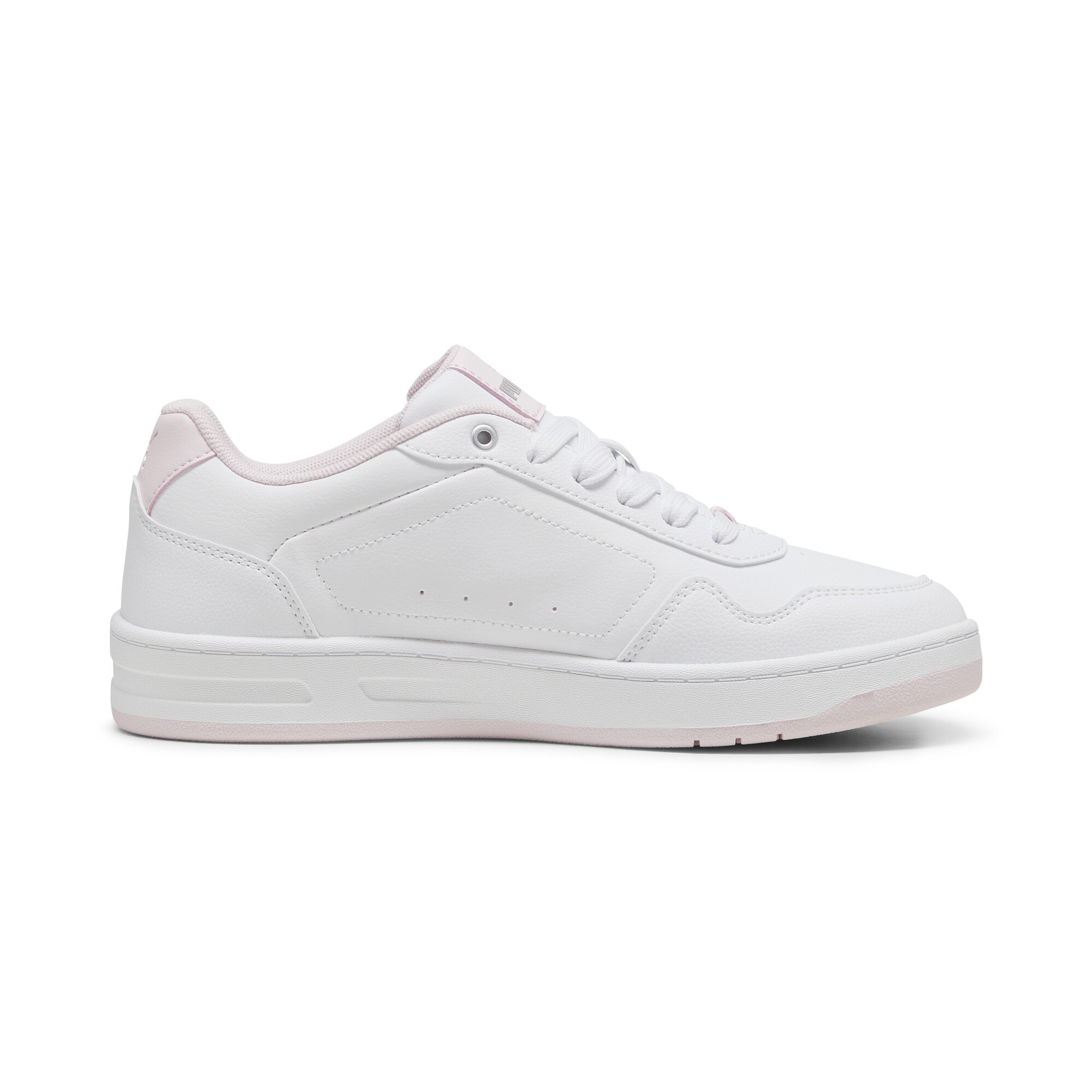 PUMA Court Classy sneakers voor Dames, Roze/Wit/Zilver, Maat 39 thumbnail 3