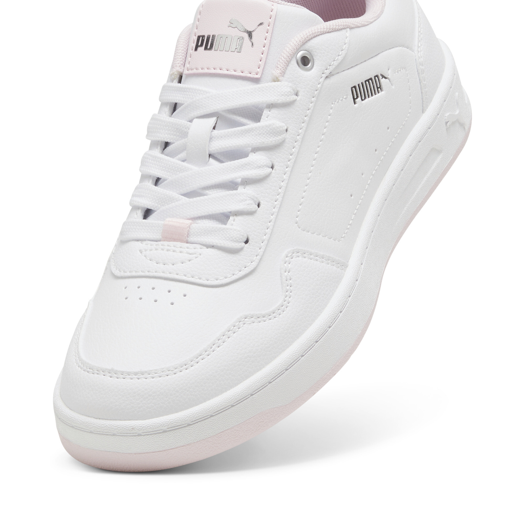 PUMA Court Classy sneakers voor Dames, Zilver/Roze/Wit