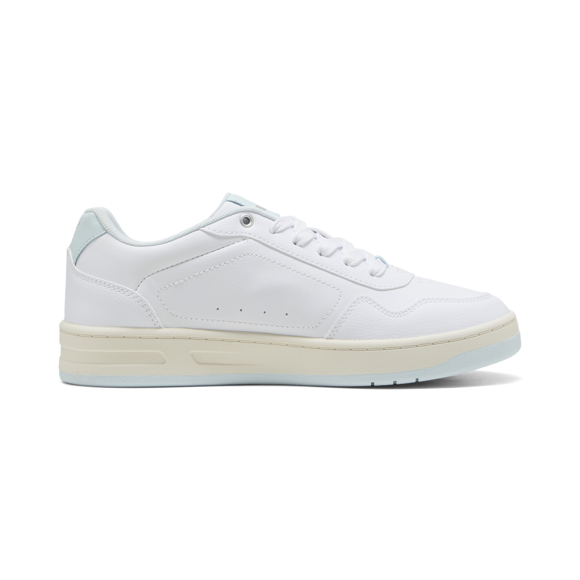 PUMA Court Classy sneakers voor Dames, Wit/Zilver, Maat 35,5 thumbnail 3