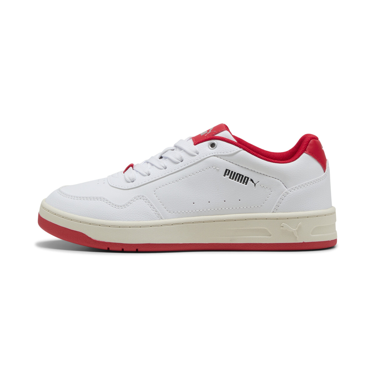 Court Classic Sneakers Women in White/For All Time Red Silver by PUMA, UK 5.5