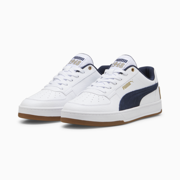 Puma Caven 2.0 Retro Club Unisex Sneakers, PUMA White-Club Navy-Prairie Tan, large-ZAF