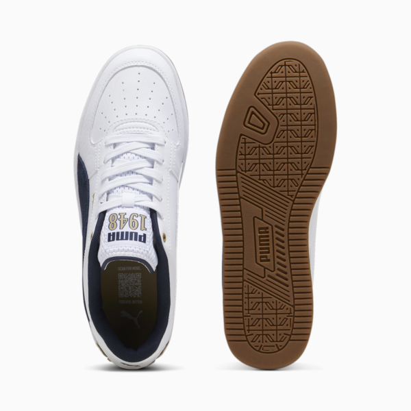 Puma Caven 2.0 Retro Club Unisex Sneakers, PUMA White-Club Navy-Prairie Tan, large-ZAF