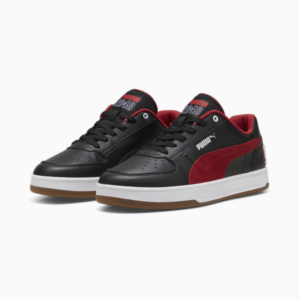 Puma Caven 2.0 Retro Club Unisex Sneakers, PUMA Black-Club Red-PUMA White, large-ZAF