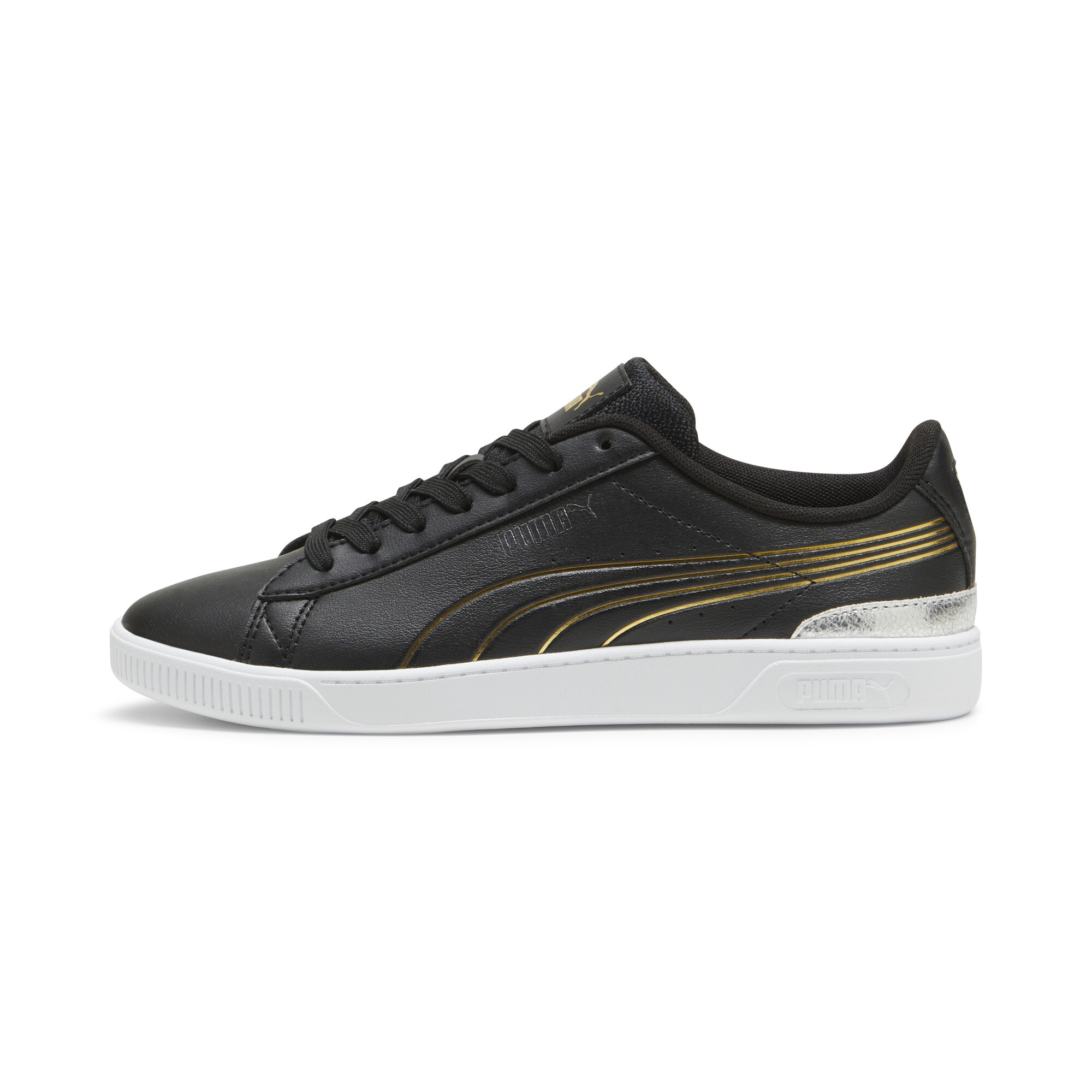 Puma Palermo Lth en beige, blanco y negro