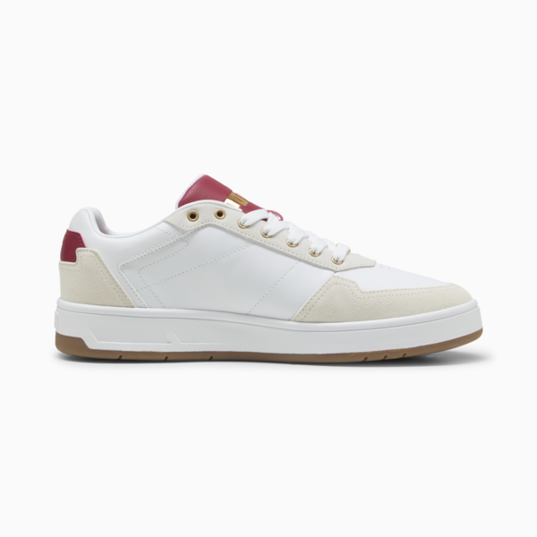 Court Classic Lux SD Unisex Sneakers, PUMA White-Alpine Snow-Dark Crimson, large-ZAF
