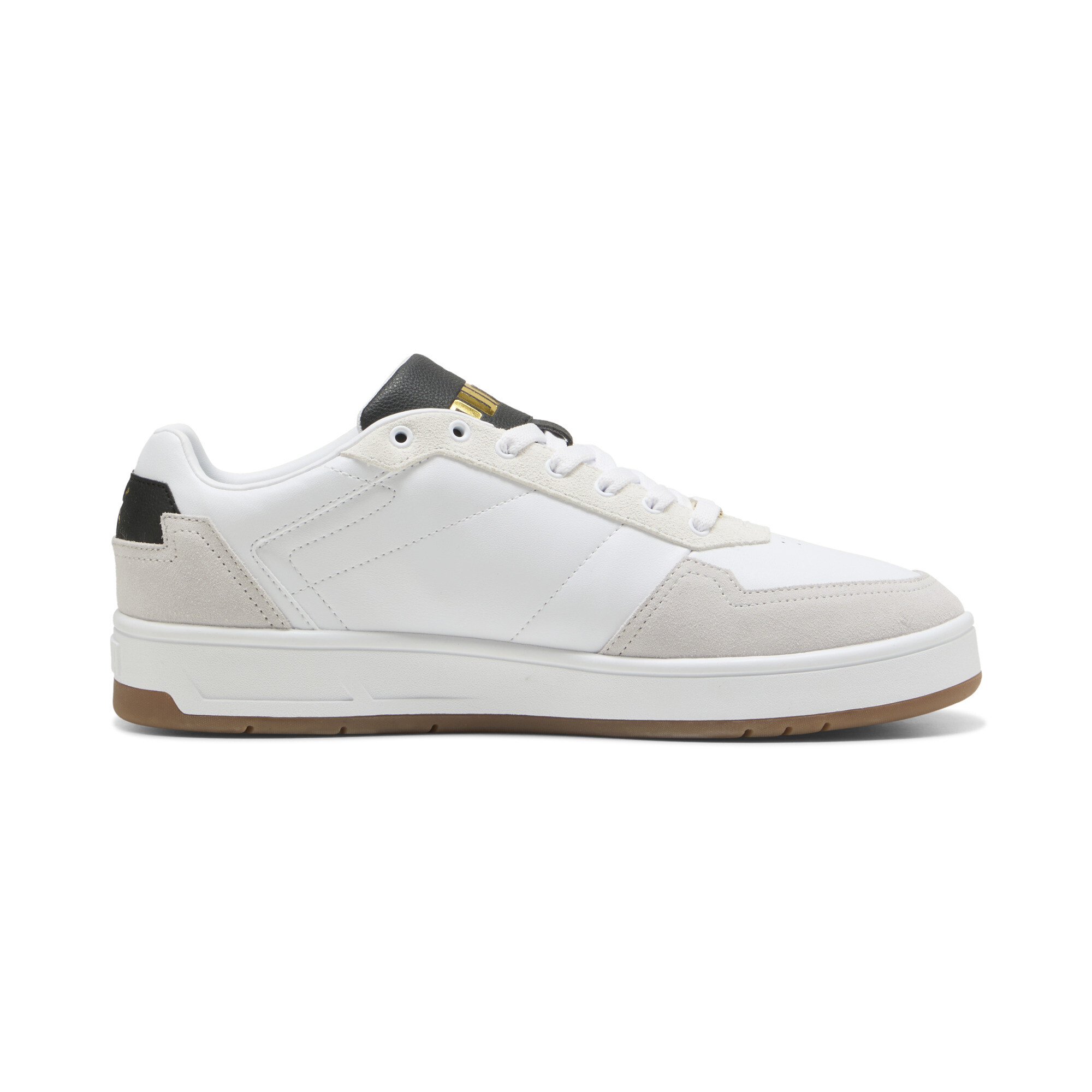 PUMA Court Classic Lux SD sneakers uniseks, Zwart/Grijs/Wit, Maat 38 thumbnail 3