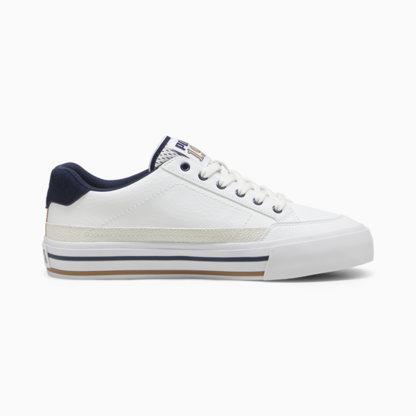 Court Classic Vulc Retro C Unisex Sneakers, PUMA White-Prairie Tan-Club Navy, large-ZAF