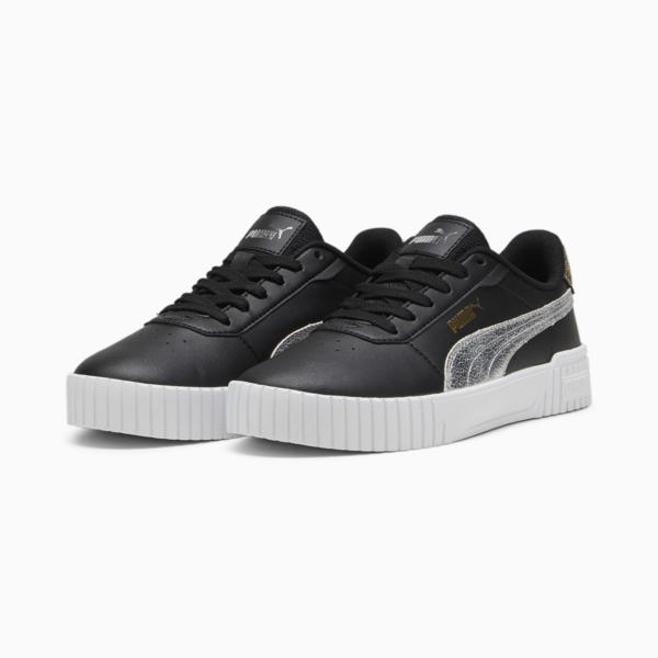 Carina 2.0 Metallic Shine Women's Sneakers, PUMA Black-PUMA Silver-PUMA Gold, large-ZAF