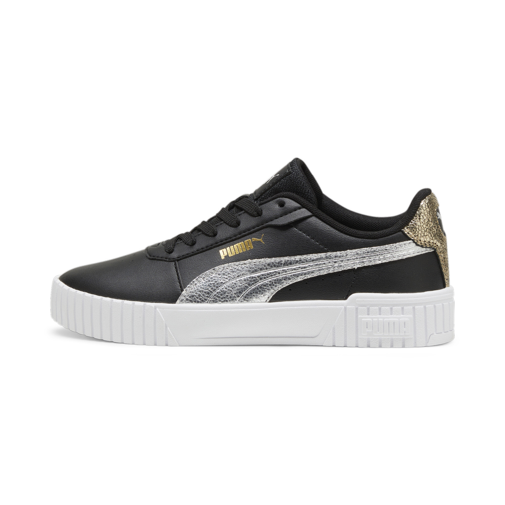 PUMA Zapatillas de deporte Wild Rider Rollin' para niños, informales, color  negro, gris