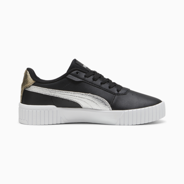 Carina 2.0 Metallic Shine Women's Sneakers, PUMA Black-PUMA Silver-PUMA Gold, large-ZAF