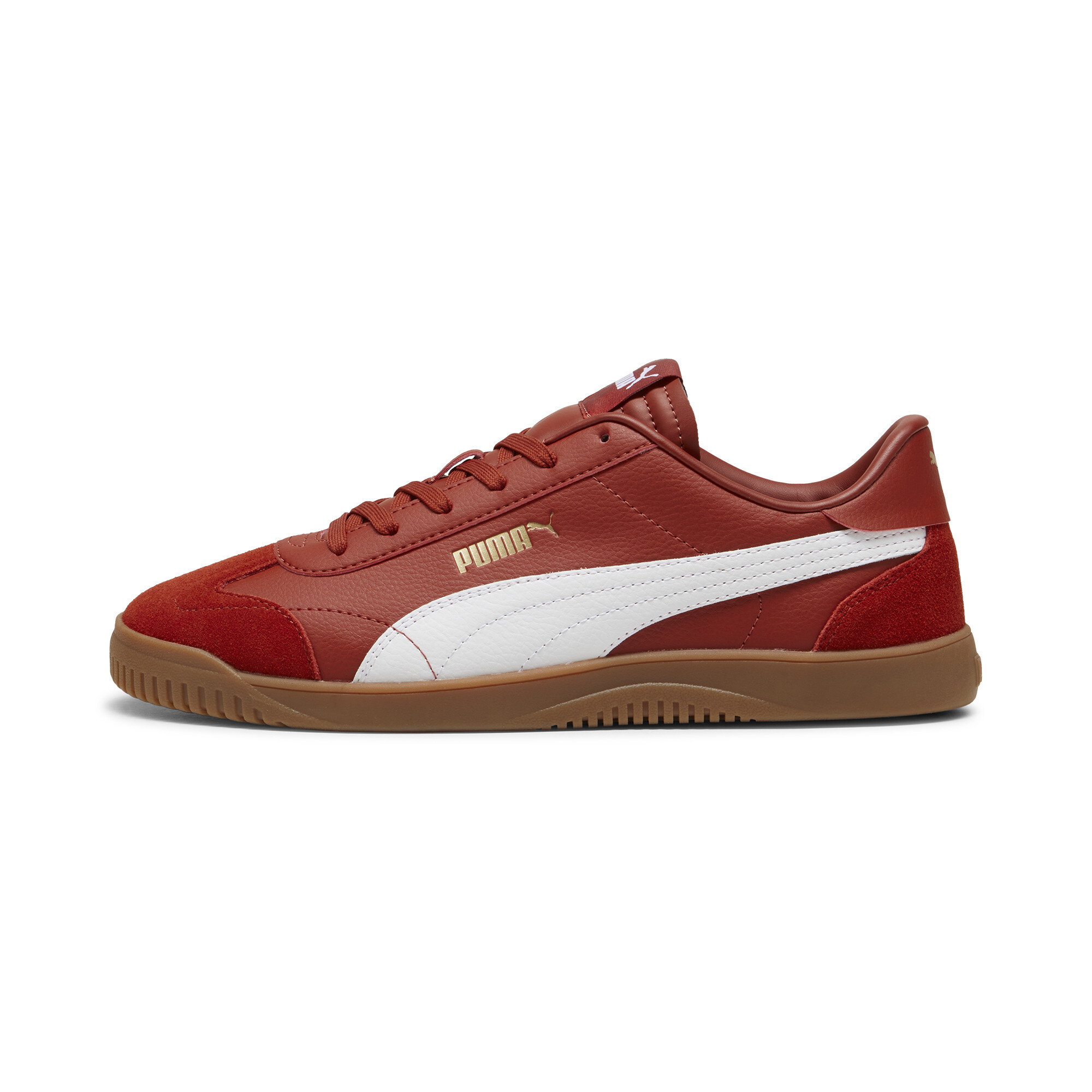 Puma Club 5v5 Sneakers Schuhe | Mars Red/White/Gold | Größe: 47