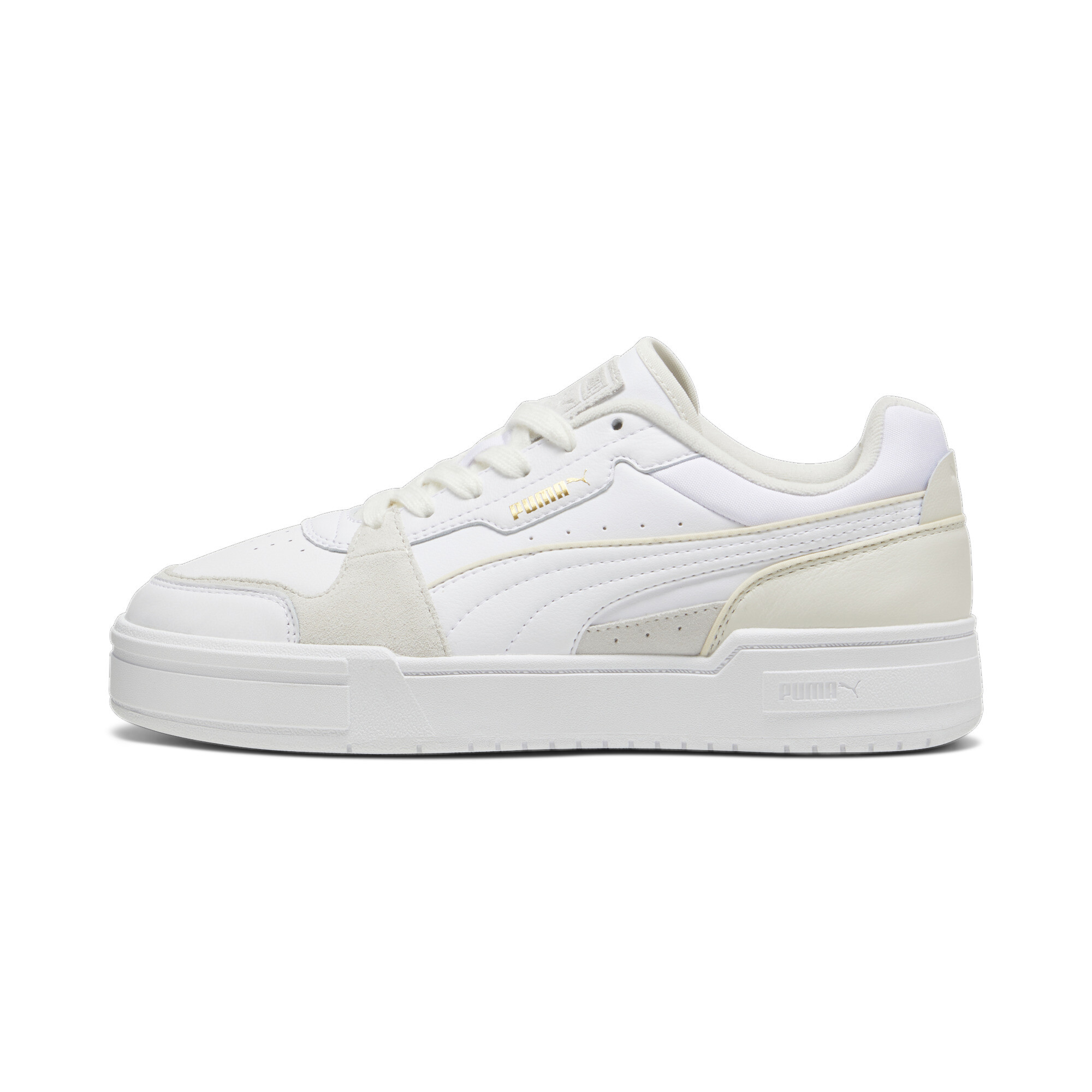 Puma CA Pro Lux III Sneakers Schuhe | Mit Plain | White/Vapor Gray | Größe: 45