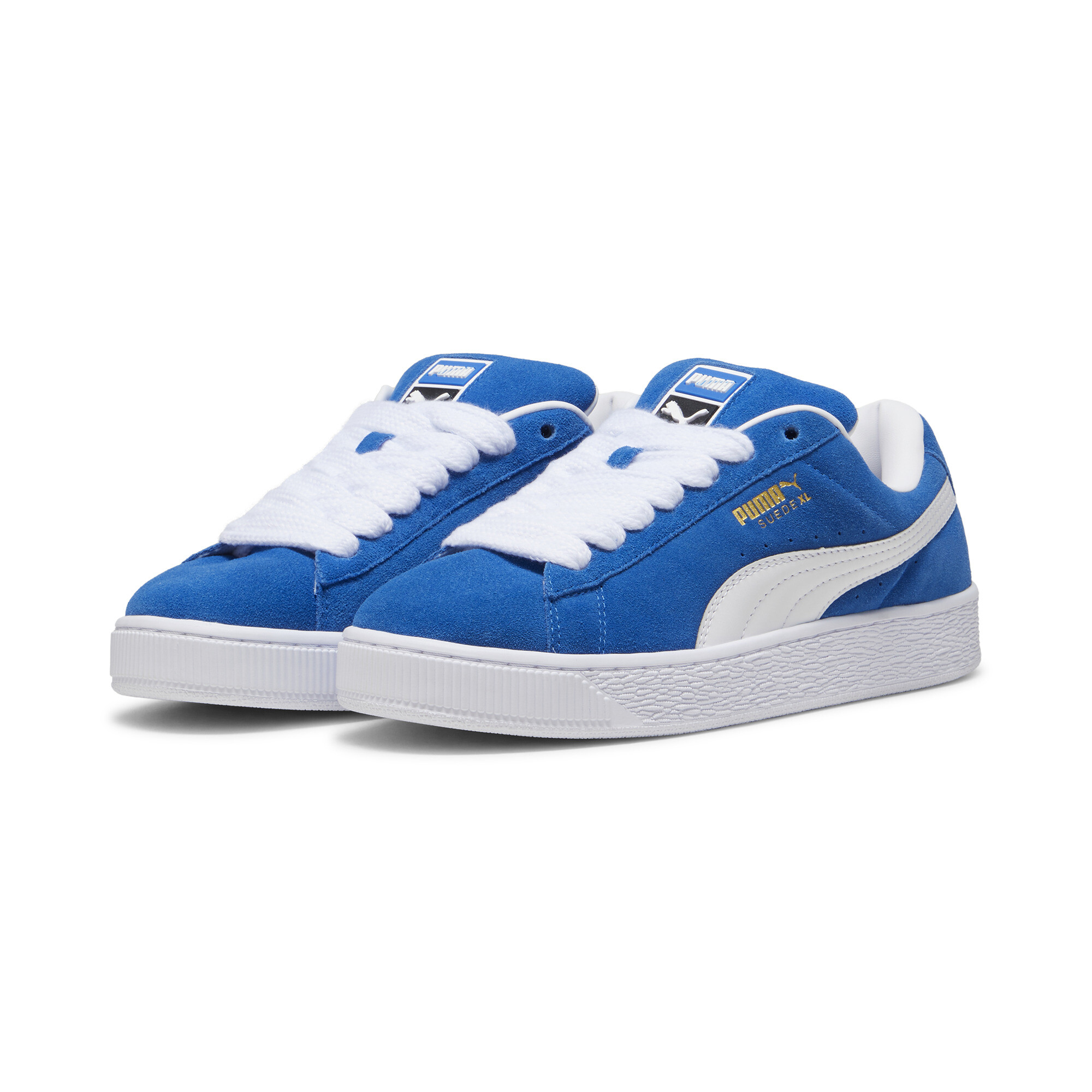 Kids' PUMA Suede XL Sneakers Unisex In Blue, Size EU 45