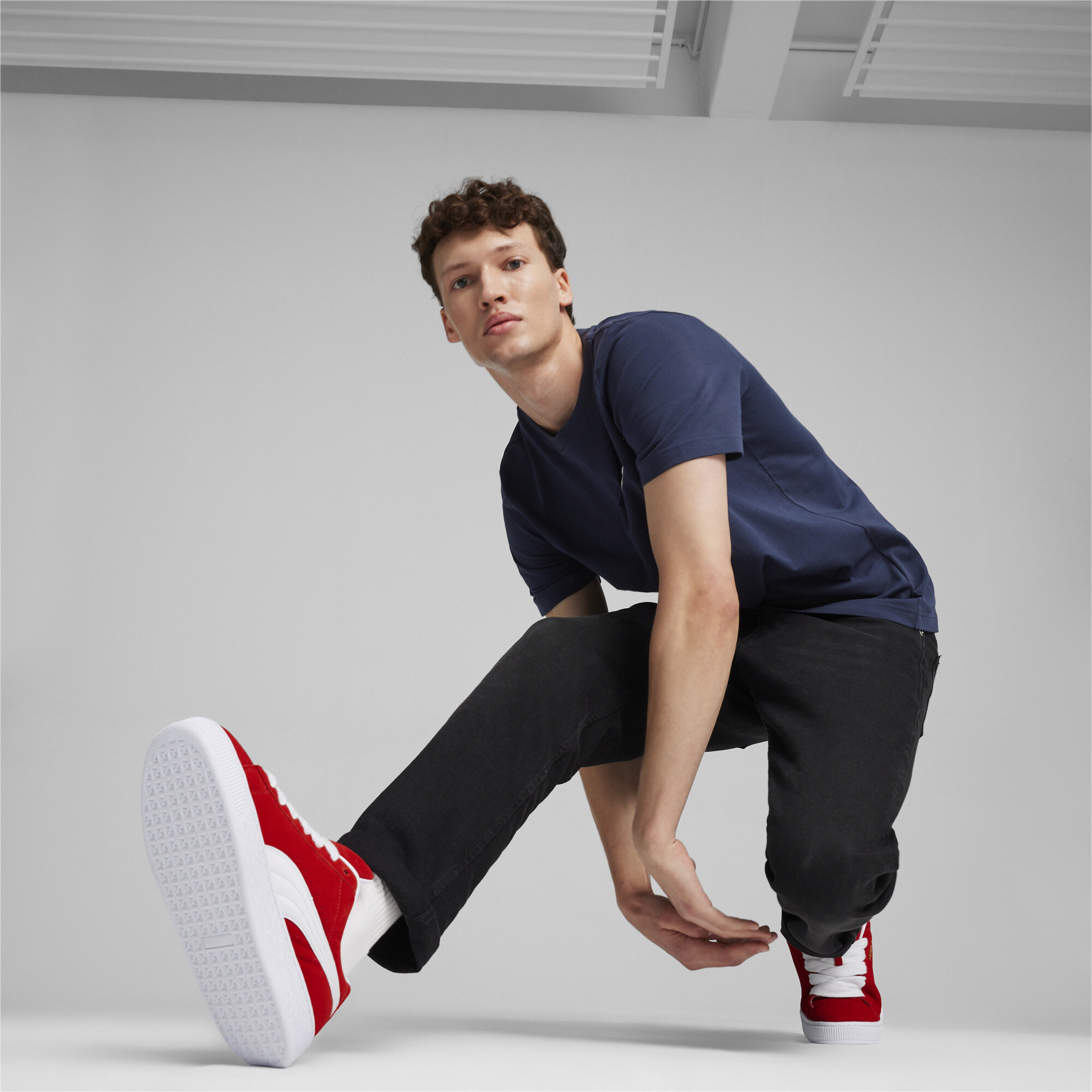 Unisex PUMA Suede XL Sneakers In Red, Size EU 40