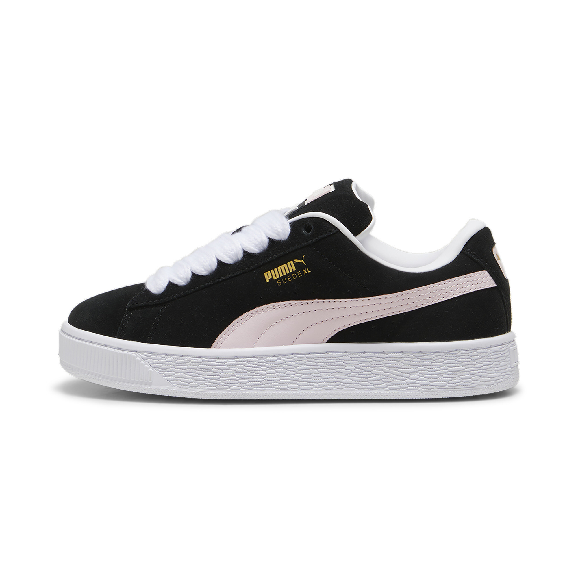 Puma Suede XL Sneakers Unisex Schuhe | Mit Plain | Black/Whisp Of Pink | Größe: 45