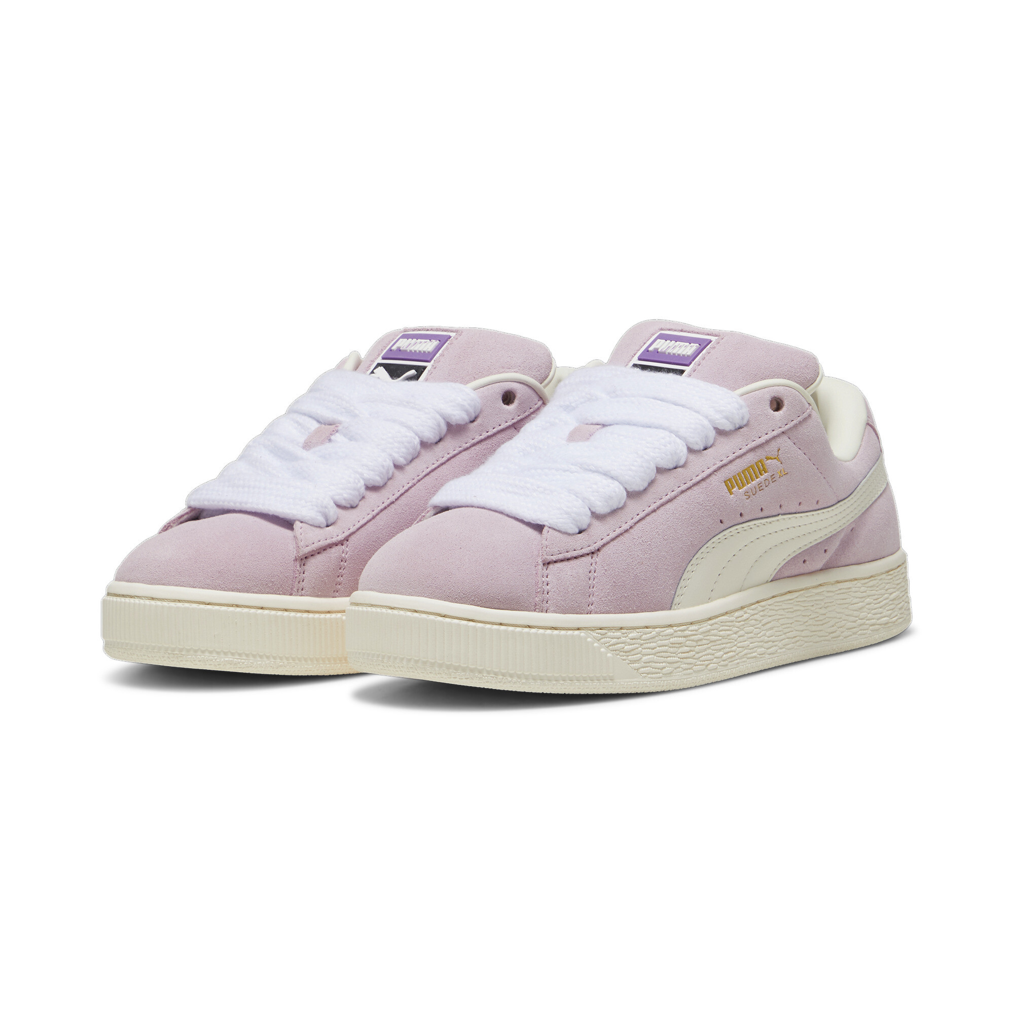 Kids' PUMA Suede XL Sneakers Unisex In Purple, Size EU 39