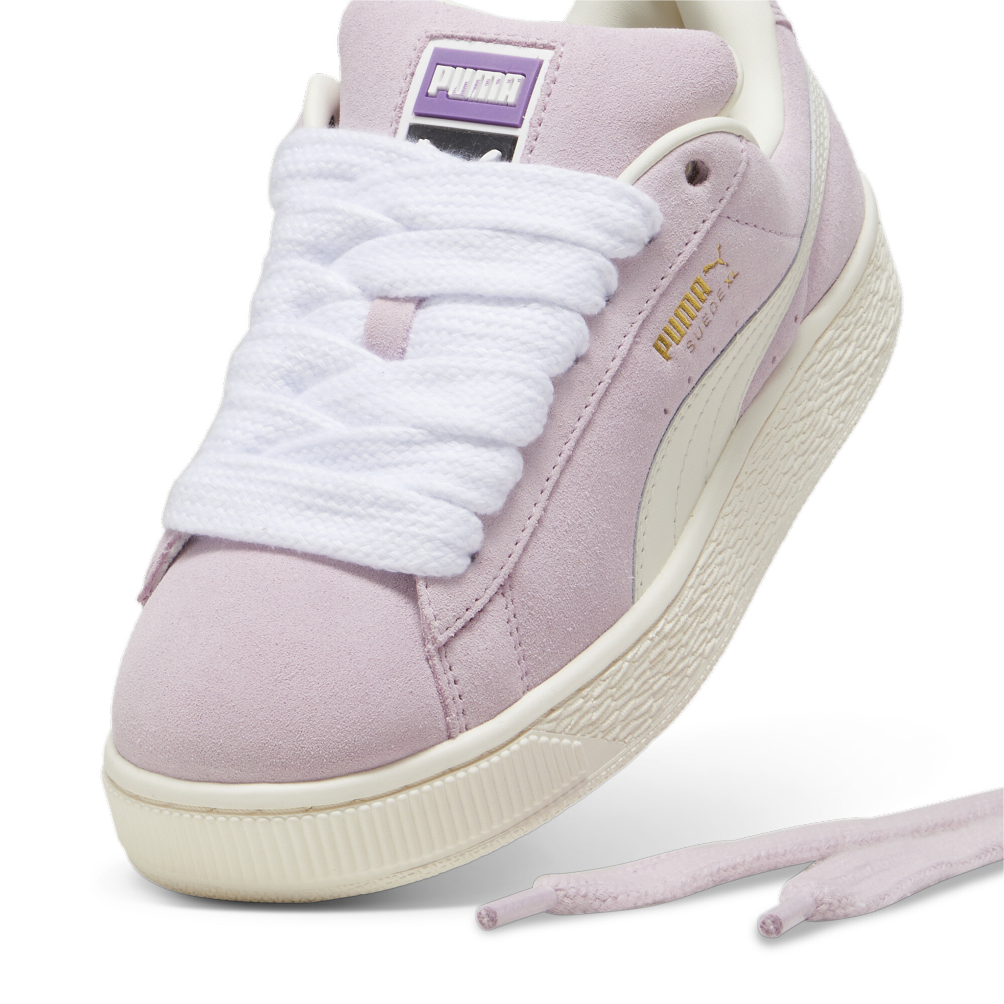 Kids' PUMA Suede XL Sneakers Unisex In Purple, Size EU 39