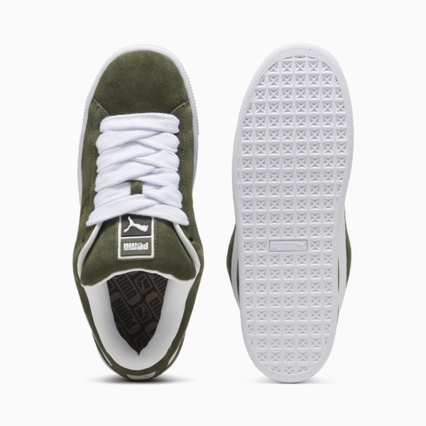 Suede XL Sneakers Unisex, Dark Olive-PUMA White, large-ZAF