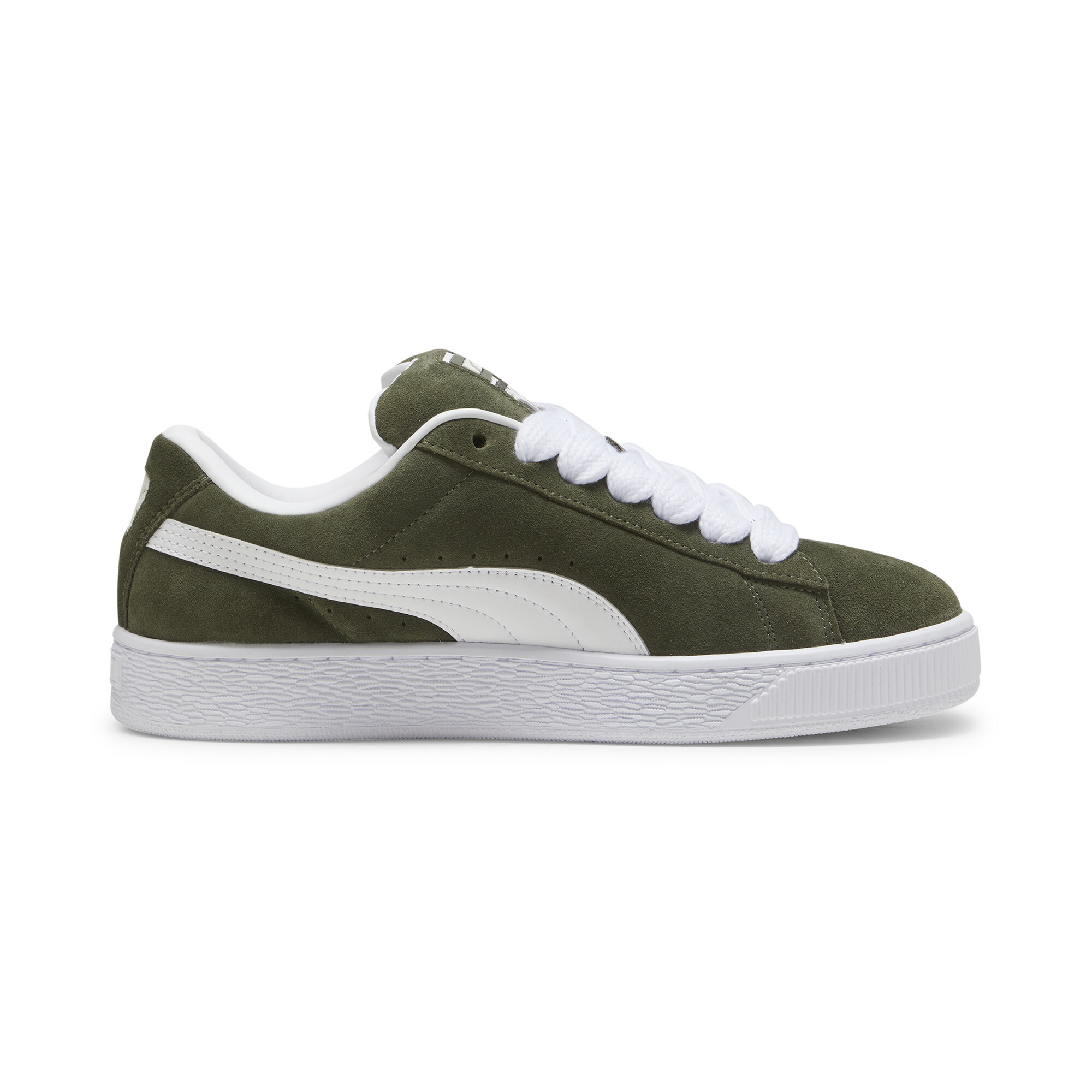 Kids' PUMA Suede XL Sneakers Unisex In Green, Size EU 37.5