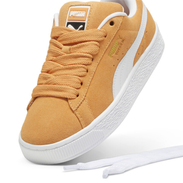 Orange suede puma sneakers new arrivals