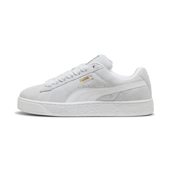 Puma Suede Xl Sneakers In Silver Mist- White
