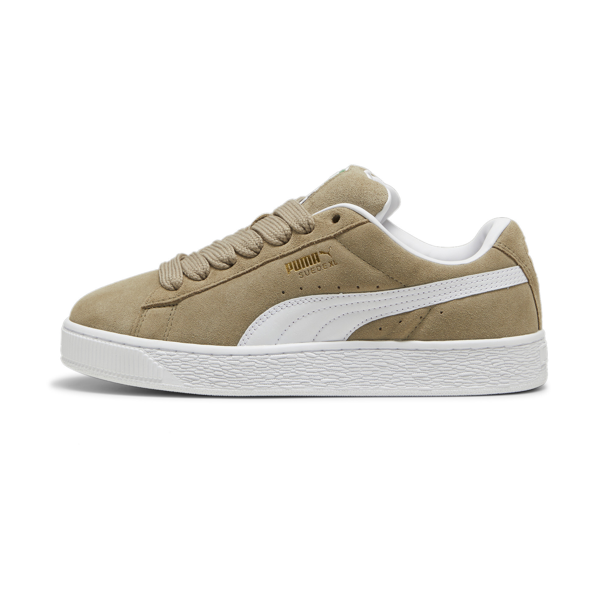 Puma Suede XL Sneakers Unisex Schuhe | Mit Colorful | Oak Branch/White | Größe: 42.5