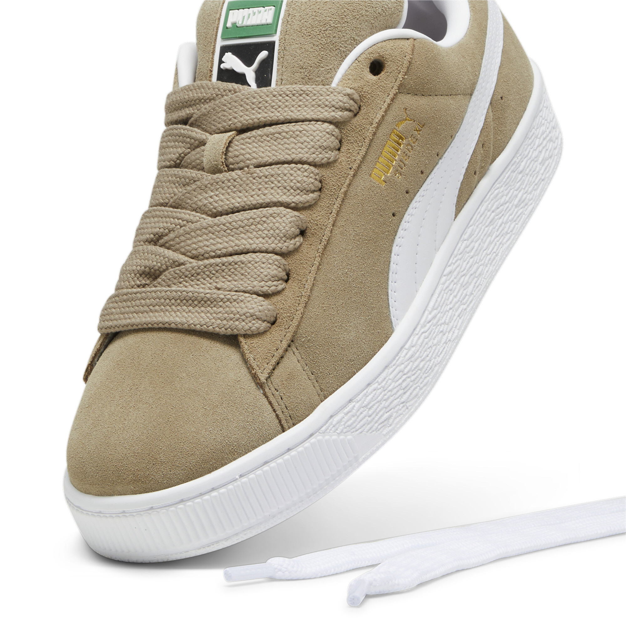 Puma Suede XL Sneakers Unisex, Beige, Size 38, Shoes