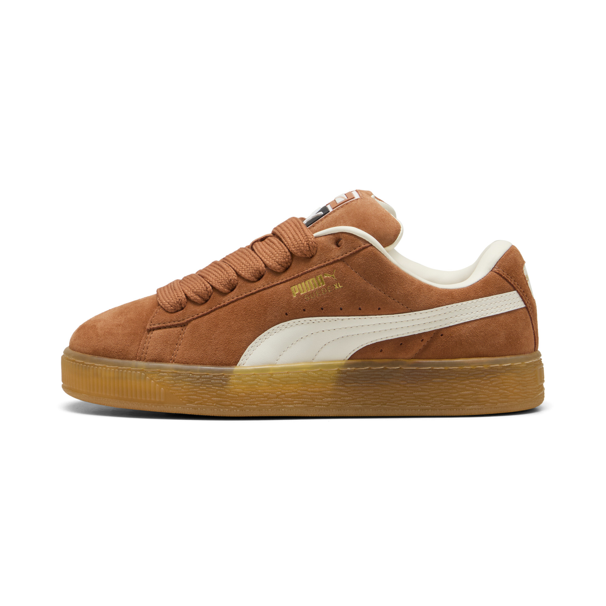 Puma Suede XL Sneakers Unisex Schuhe | Mit Colorful | Brandy/Warm White | Größe: 40