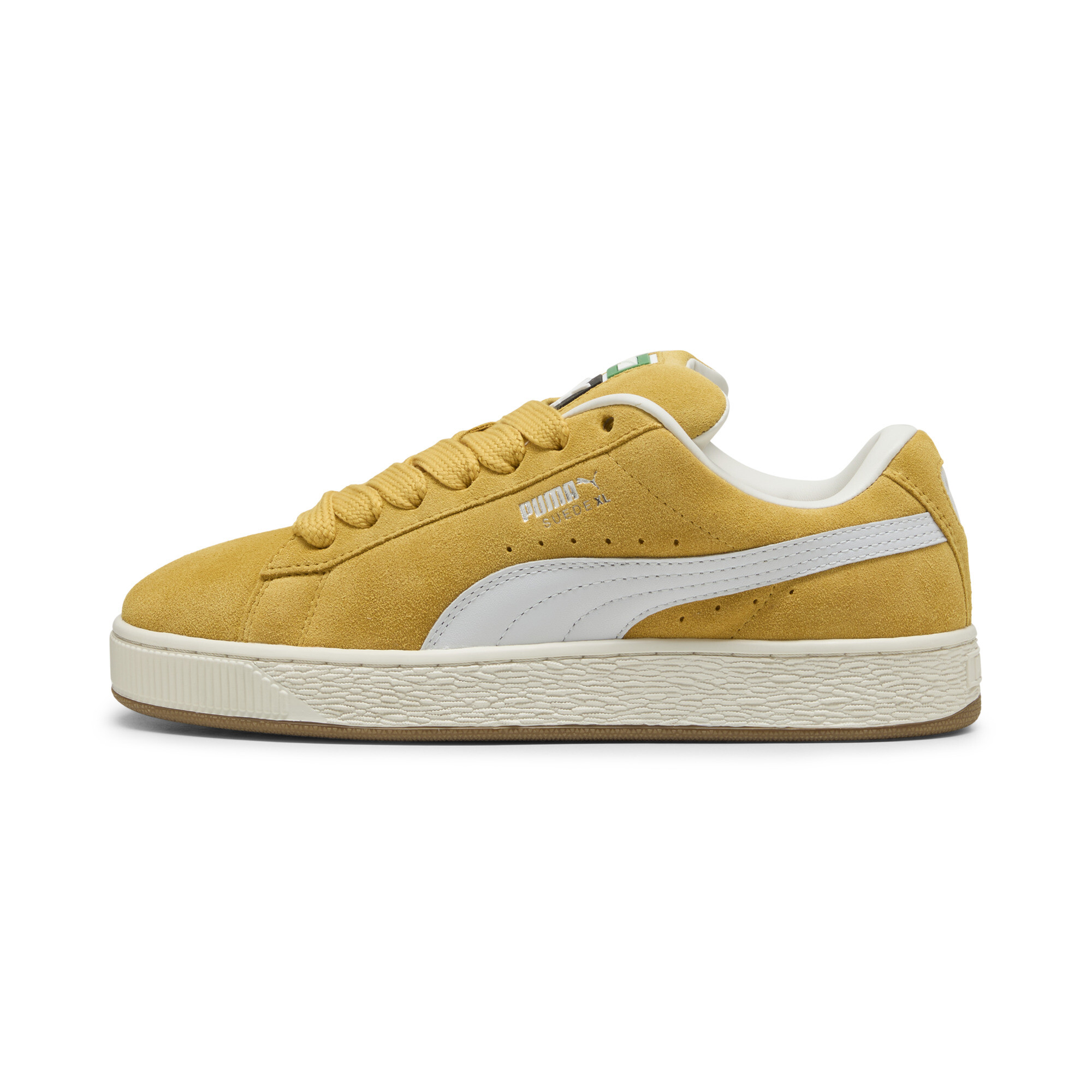 Puma Suede XL Sneakers Unisex Schuhe | Mit Colorful | Archive Gold/Vapor Gray | Größe: 40.5