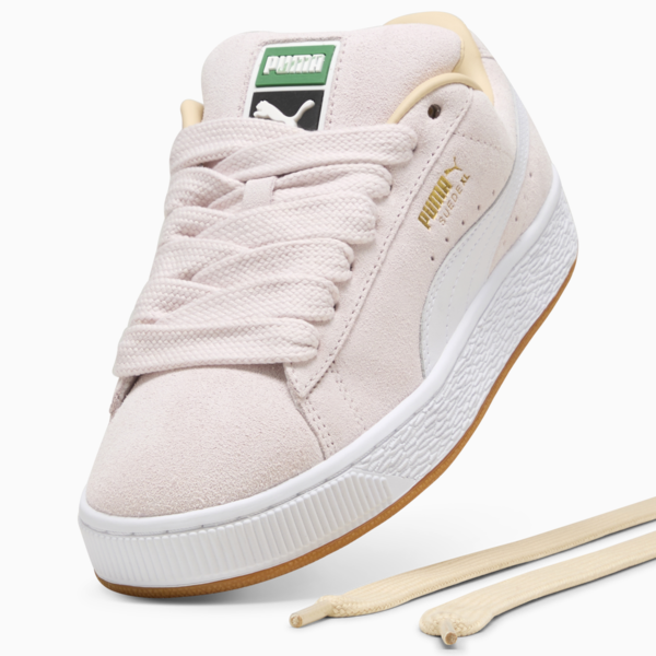 Suede XL Sneakers Unisex, Jasmine Flower-PUMA White, large-ZAF