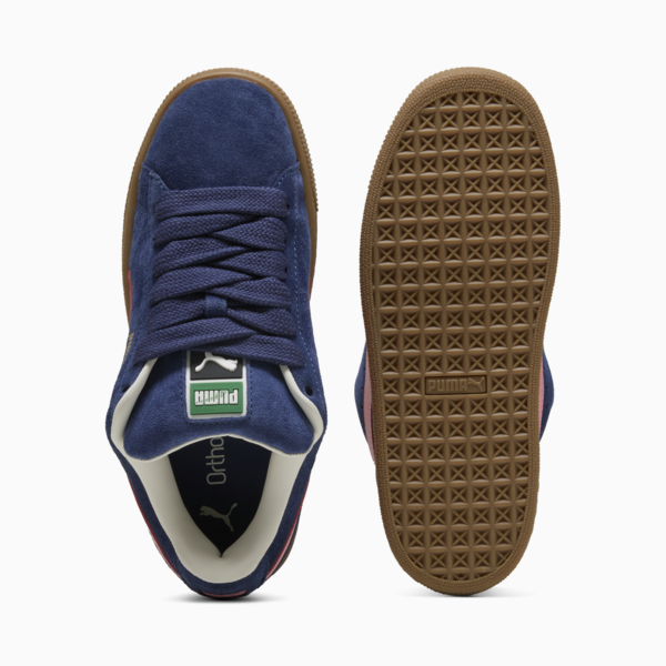 Suede XL Sneakers Unisex, Persian Blue-Gum, large-ZAF