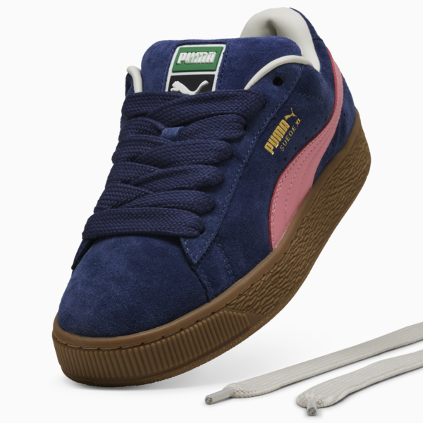 Suede XL Sneakers Unisex, Persian Blue-Gum, large-ZAF